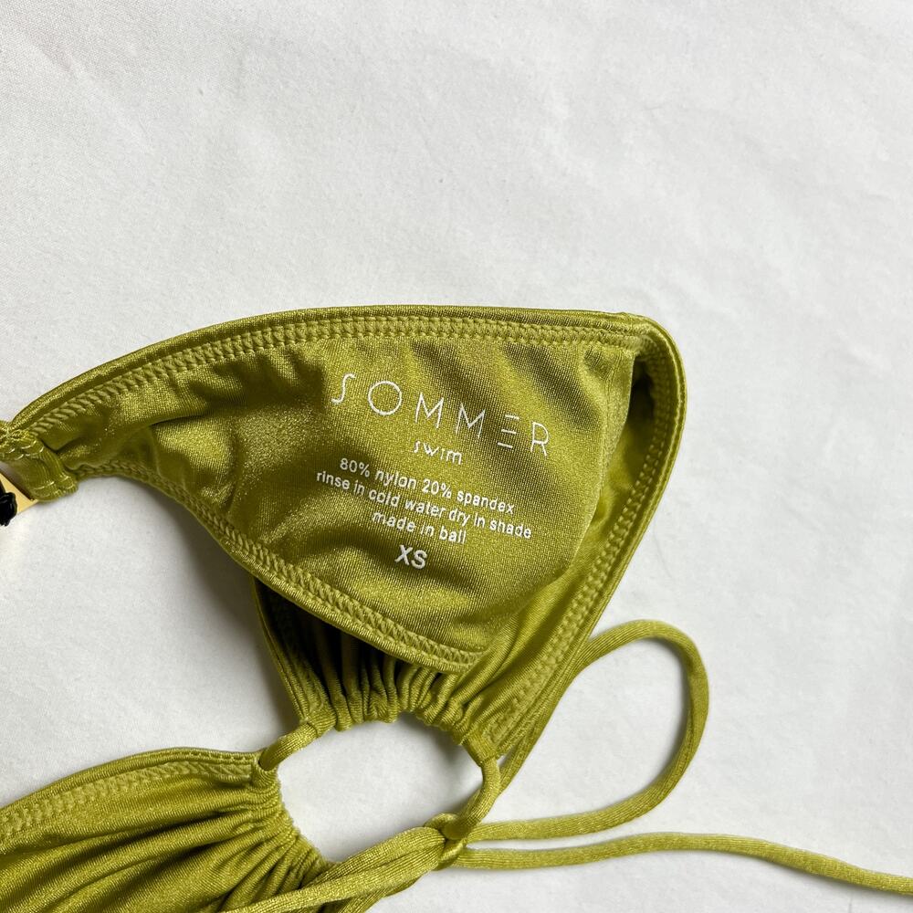 sommer swim naomi green strapless bikini set - Picture 9 of 11